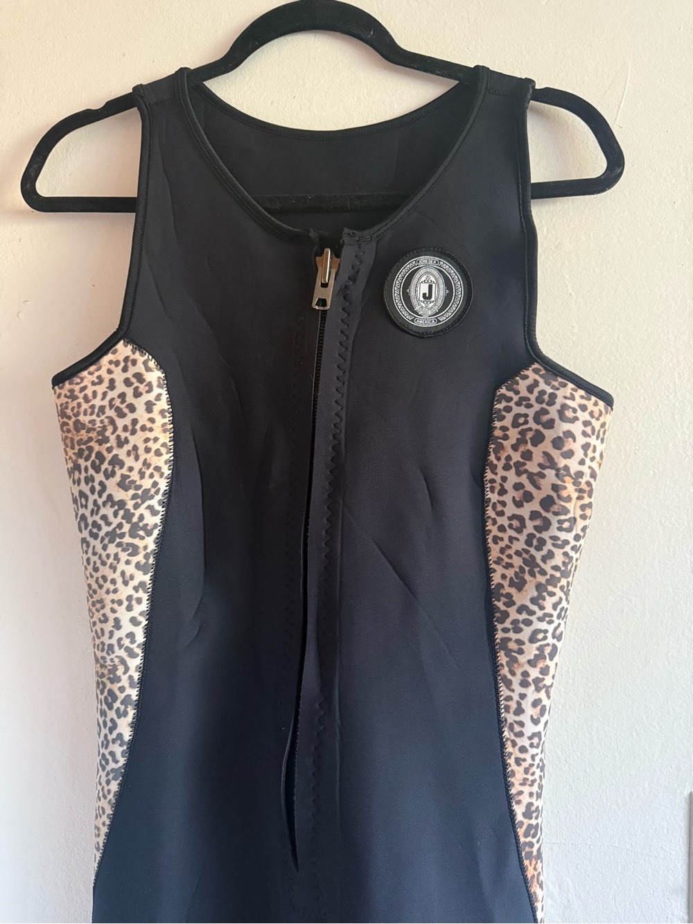 Jonesea Leopard Print Long Jane Wetsuit
